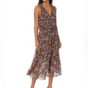 NWT RAMY BROOK FLORAL MIDI DRESS SIZE L